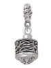 Silver Tone Celtic Knot Band Spinner Rope Charm Bead Dangle