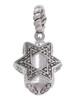 Star of David Spinner Rope Charm Bead Dangle