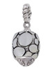 Flat Pebbles Spinner Rope Charm Bead Dangle