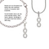 Crystal Infinity Sign Rope Charm Bead Dangle