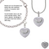 Sisters Rock on AB Crystal Heart Rope Charm Bead Dangle
