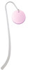 Acrylic 1" Disc Light Purple Imitation Pearl Charm Bookmark
