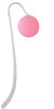 Acrylic 1" Disc Red Imitation Pearl Charm Bookmark