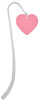 Acrylic 1" Pink Heart Charm Bookmark
