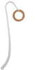 Acrylic 7/8" Ring Gold Tone Charm Bookmark