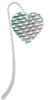 Acrylic Large Hologram Heart Charm Bookmark