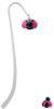 Resin Hot Pink & Black Ladybug Sweetie Charm Bookmark