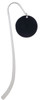 Acrylic 1 1/8" Disc Black Charm Bookmark