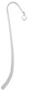 Mini Two Sided White Heart Charm Bookmark