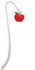 Large Red Apple Charm Bookmark