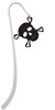 Acrylic Large Black Skull Charm Bookmark