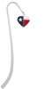 Texas Lone Star Heart Charm Bookmark
