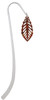Acrylic Medium Leaf Pearly Brown Charm Bookmark