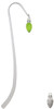 Christmas Lights - Lime Green Resin Charm Bookmark