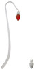Christmas Lights - Red Resin Charm Bookmark