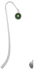 3-D Green Enamel Kiwi Charm Bookmark