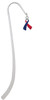 Red & Blue Awareness Ribbon Charm Bookmark