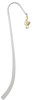 Medium Gold Tone Clef with Heart Charm Bookmark