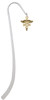 Gold Tone Registered Nurse Caduceus Charm Bookmark