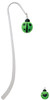Resin Lime Green Ladybug Love Bug Charm Bookmark
