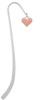 3-D Pink Puffy Heart Charm Bookmark