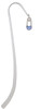 2-Sided Blue Baby Safety Pin Charm Bookmark
