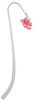 Hot Pink Hibiscus Flower Charm Bookmark