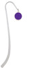 Small Purple Enamel Disc Charm Bookmark