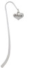 Large Believe with Ribbon Heart Charm Bookmark