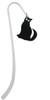 Acrylic Sitting Black Cat with Crystal Eyes Charm Bookmark