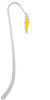 Yellow Lightning Bolt Charm Bookmark