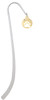 Gold Tone Bear Paw Silhouette Charm Bookmark