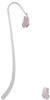 Translucent Pink Flying Butterfly Charm Bookmark
