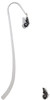 Black Flying Butterfly Charm Bookmark