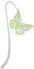 Acrylic Cut Out Butterfly Mirror Lime Green Charm Bookmark