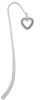Open Heart with Beaded Border - 2 Sided Charm Bookmark