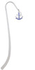 Blue Crystal Anchor Charm Bookmark