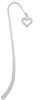 Crystal Open Heart Charm Bookmark