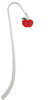 Small Red Apple Charm Bookmark