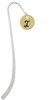 Large Gold Tone Disc Letter - I - 3/4'' Charm Bookmark