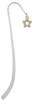 Open Gold Tone Star with Clear Crystals Charm Bookmark