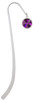 12mm Crystal Rivoli - Purple Charm Bookmark