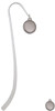 Stainless Steel Disc with Border Charm Bookmark