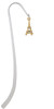 Gold Tone Crystal Eiffel Tower Charm Bookmark
