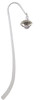 Silver Tone Football Spinner Charm Bookmark