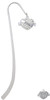 Love Banner on Clear Crystal Heart Charm Bookmark