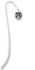 Diagonal Banded Barrel with Clear Crystals Spinner Charm Bookmark