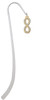 Crystal Gold Tone Infinity Sign Charm Bookmark