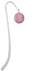 Large Super Sparkle Crystal Pink AB Softball Charm Bookmark