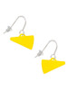 Acrylic 3/4" Yellow Megaphone French Earrings
